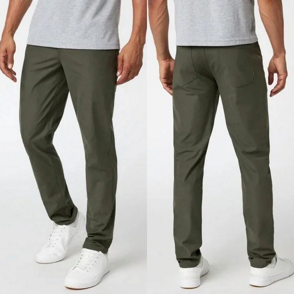 Vuori Olive Green Men’s Performance Pants